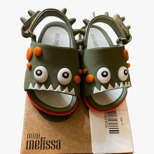 MINI MELISSA DINOSAUR SANDALS NWT